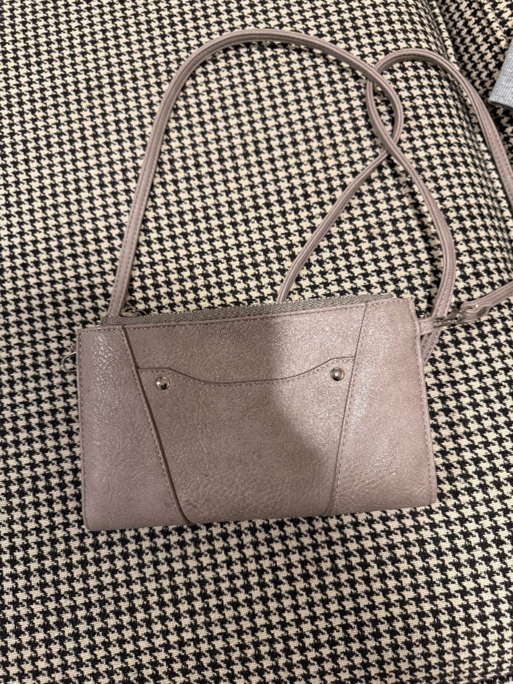 Jen & Co. "Riley" convertible triple zipper crossbody wallet bag
